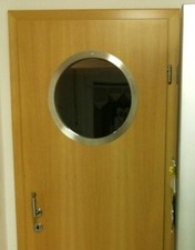 Türbullauge 45cm XXL Edelstahl Türfenster Bullauge Rundfenster edles Design