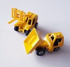 2 x Matchbox Superfast, Nr.26 Site Dumper + Nr.48 Sambron Jacklift, Lesney 1976