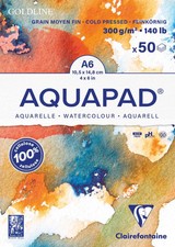 Aquapad Go*dline Aquarellblock A6, 10,5x14,8cm, 300g , 50 Blatt | Deutsch | 2024