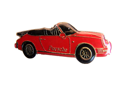 Ein porsche 911 emaille metall - 911,