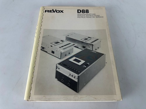Service manual for - revox, d88