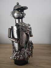 ** Metall Weinflaschenhalter Deko Figur Weinbau  Neuwertig**