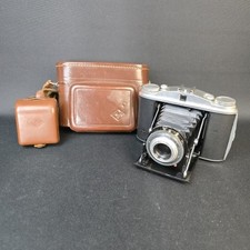 Agfa Isolette II Apotar 1:4,5/85mm TOP-Zustand mit Tasche + Film 50er Vintage