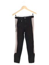 EQUILIBRE Damen Reithose Gr. 30 Schwarz Beige Baumwolle Guter Zustand