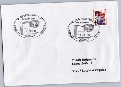 Sonderstempel regensburg 2001 - sonderstempel,