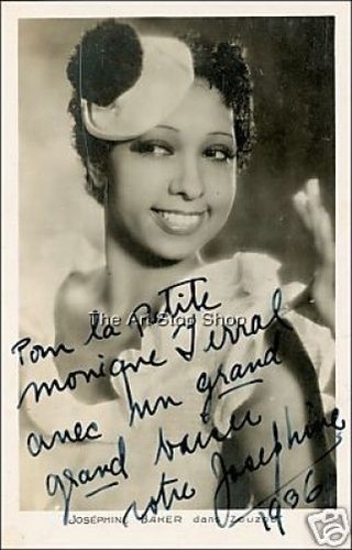 Josephine baker autogrammfoto - baker,