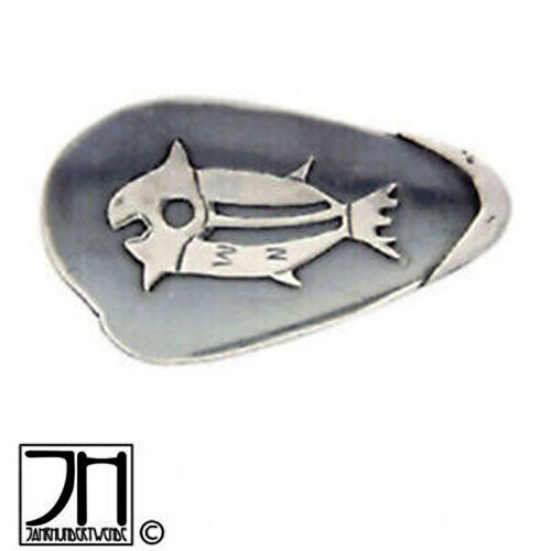 Silber fisch brosche emaille - fisch,