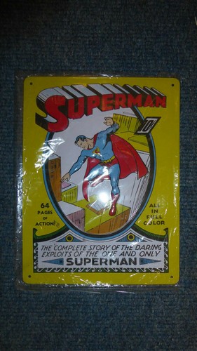 Superman blechschild 20 x - blechschild,
