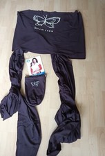 Moby Wrap Tragetuch braun mit Schmetterling Top  Sehr guter Zustand