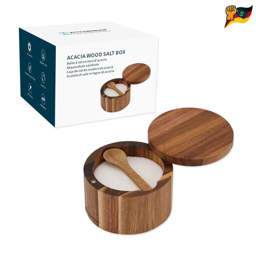 Salzdose akazia holz mit - akazia,