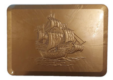 alte seltene Dose Fa. EDUSCHO Kaffee Bremen  Bremer Kogge ca 50 er