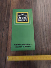 Orig. Prospekt Krone Stalldungstreuer Ladewagen Kipper Pflüge usw Landwirtschaft