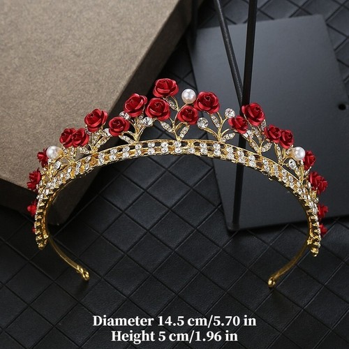Damen mädchen rosen tiara - damen,