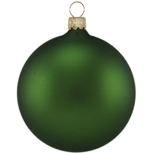 Weihnachtskugel set moosgrün - set,