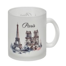 Wahrzeichen Paris Glas Tasse