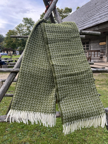 Klippan wolldecke olivgrün - wolldecke,