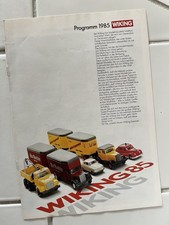 Prospekt Wiking Programm 1985, guter Zustand!