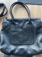Bree Tasche Schwarz Leder Shopper 