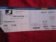 Eric Clapton - Waldbühne Berlin 2008  Ticket