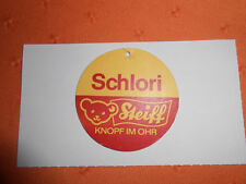 Steiff Schlori Brustschild 7890/70 von 1978-80 sehr gut erhalten