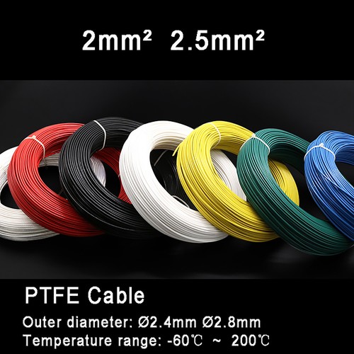 Ptfe kabel 2mm - 2mm², Ø2.4mm