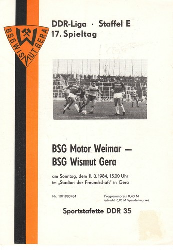Ddr liga bsg wismut - ,