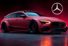 Blechschild MERCEDES BENZ V8