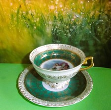 PORZELLAN-MOKKA-KAFFEE-TASSE-ANTIK - WIEN - BIENENKORB-MARKE - 2 tlg.