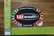 Alter Aufkleber Handwerk Baustoffe Baumarkt Fenster WERZALIT