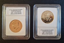 USA Kennedy Half Dollar 2011 P vergoldet in Münzkapsel