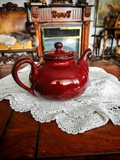 St.Clement France Keramik Teekanne Glasuriert Vintage ca.1 L