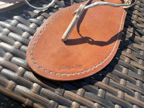 Silberne leder zehen - leder,
