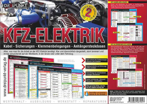 Info tafel set kfz elektrik - info-tafel-set, kfz-elektrik