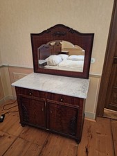 Antiker Jugendstil Spiegelkommode, Kommode, Eiche.