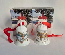 2x Weihnachtsglocke Hutschenreuther Porzellan 1981 und 1992