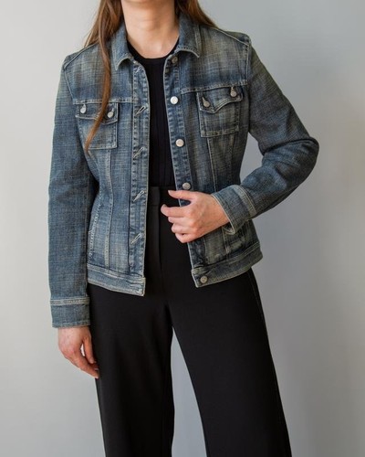 Women bogner jacket blue denim - women,