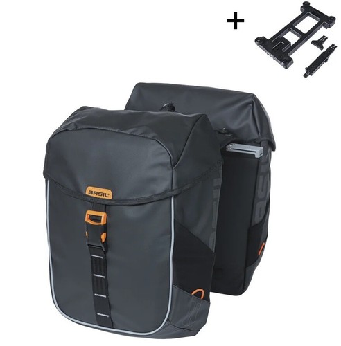 Doppelte fahrradtasche basil - doppelte,