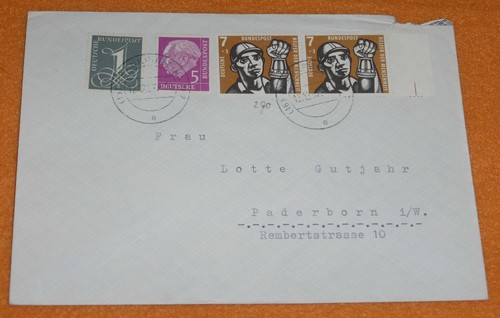 Bund brief frankfurt - bund, 1957