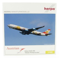 Herpa Airbus A340-300 Austrian Airlines Wiener Philharmoniker 1:400 Flugzeug