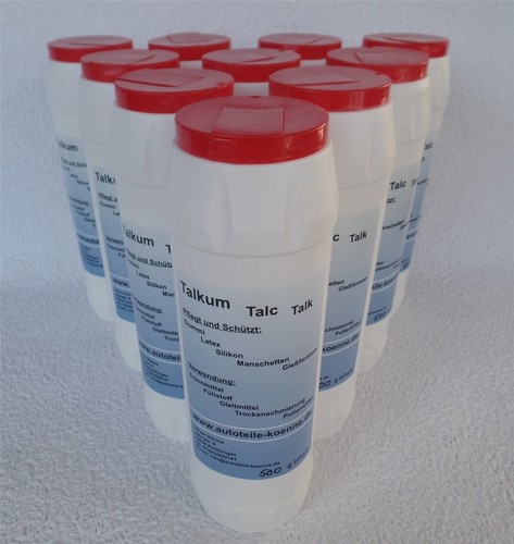 10x 500g talkum streudose - talkum,