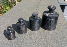 4 Alte Eisen Gewichte KONVOLUT