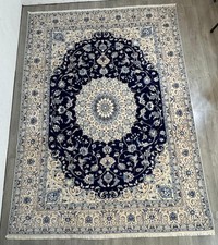 Nain Fein mit SEIDE GEREINIGT Orientteppich Perserteppich 337cmx243cm G0249