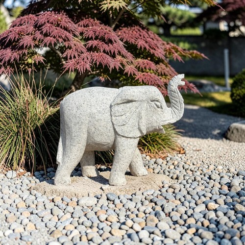 Granit elefant skulptur - elefant,