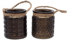 Windlicht Braun Tischdeko