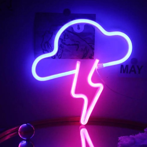 Neon led schild - schild, nacht