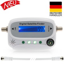 Sat Finder Digital SATFINDER SF-44 LCD Display TON Kompass HDTV UHD 4K weiß