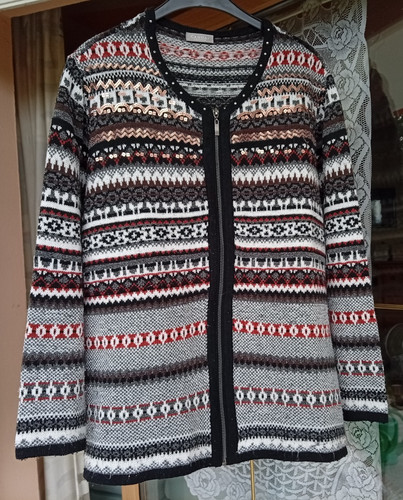 Strickjacke norwegen muster - strickjacke, norwegen-muster