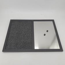 Bi-Office Kombitafel Black Shadow Pinnwand Whiteboard Anthrazit Textiloberfläche