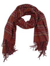 ZARA Herren Schal Rot Kariert