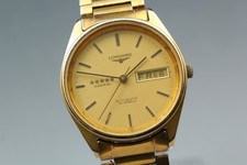 [Exc+5] Longines Admiral 5 Star L7.634.2 33mm Gold Dial Day/Date AT Herrenuhr